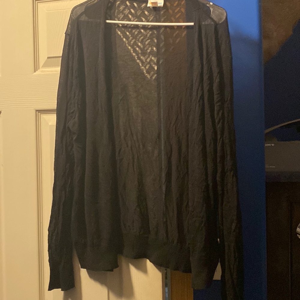 Lularoe black cardigan
